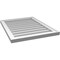 Ekena Millwork Vertical Surface Mount PVC Gable Vnt: Non-Functional, w/2"W x 1-1/2"H, Brickmould Frame, 22"W x 28"H GVPVE22X2802SN - alternate 4